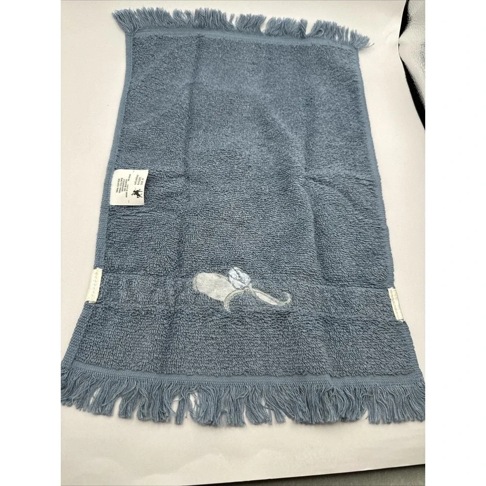 Saturday Knight Ltd‎ Tulip Blue Hand Towels Made in US Grannycore Cottagecore